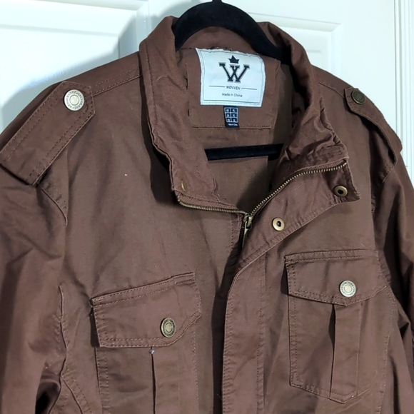 Wenven Men's Casual Cotton Military Jacket Size XL - Picture 3 of 12